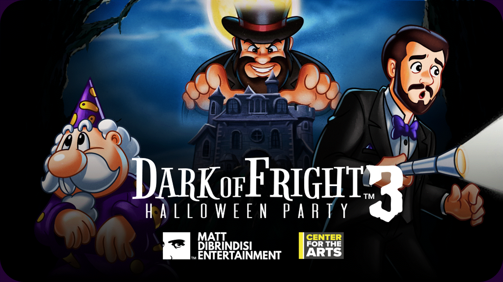 Logo for Dark of Fright Halloween Party